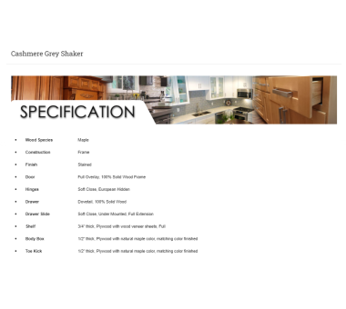 Cashmere Grey Shaker